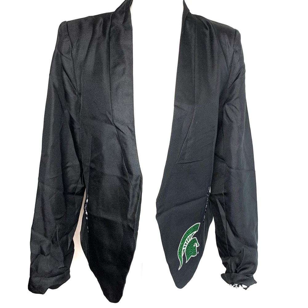 Gameday Couture, Michigan State Spartan Logo, Spirit Blazer Jacket.